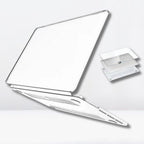 Hard Shell Sleek Protection case for MacBook 14.2 inch (Front & Back) (Transparent clear) Mobile Case by CoverMeUp - Style 10