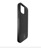 Protective Apple iPhone Back Cover - Santa Barbara Polo Ravel Series Leather Back Cover iPhone 15 Pro  (Black) - Style 4