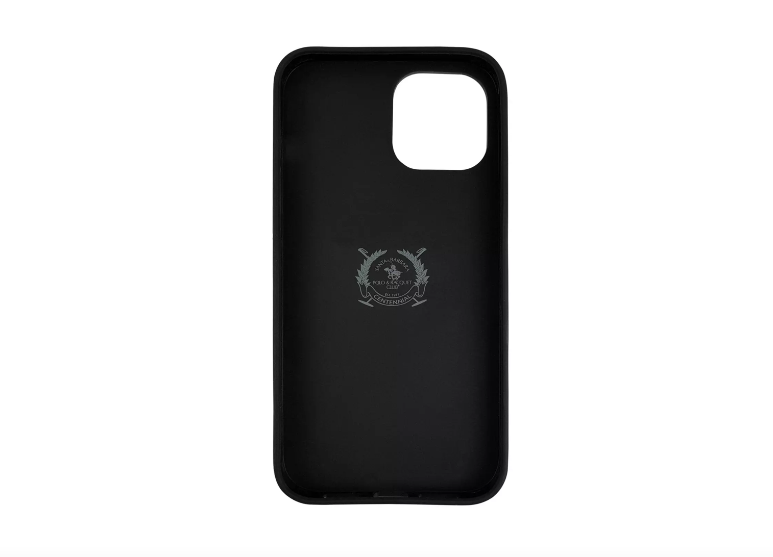 Santa Barbara Polo Ravel Series Leather Back Cover iPhone 15 Pro  (Black)