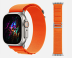 Alpine Loop For Apple Watch All Series 42/44/45/49 mm (ORANGE) Mobile Case by CoverMeUp