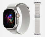 Alpine Loop For Apple Watch All Series 42/44/45/49 mm (WHITE) Mobile Case by CoverMeUp - Style 4