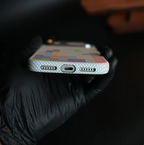 Luxo Tetris Pattern Carbon Fiber Texture Magsafe Case