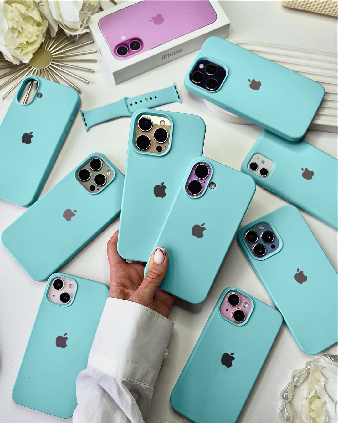 Liquid Silicon iPhone Case - Sea Blue