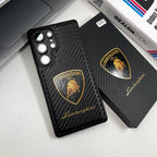 Samsung Galaxy S25 Ultra Signature Carbon Case - Brown Mobile Case by CoverMeUp - Style 4