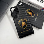 Samsung Galaxy S25 Ultra Signature Carbon Case - Brown Mobile Case by CoverMeUp - Style 5