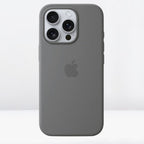 Protective Apple iPhone Back Cover - Silicone MagSafe Case with IC Working for iPhone 16 series (Stone Grey)
