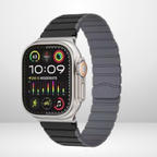 Silicone Matte Magnetic Strap for iWatch 42/44/45 MM (BLACK) Mobile Case by CoverMeUp