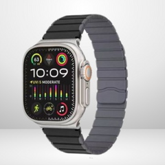 Silicone Matte Magnetic Strap for iWatch 42/44/45 MM (BLACK)