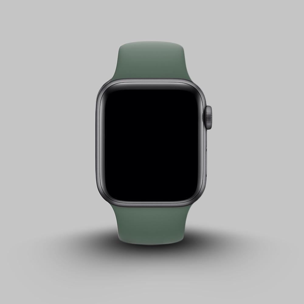 Coteetci ® Silicone Strap for Apple Watch - Green Mobile Case by CoverMeUp - Style 5