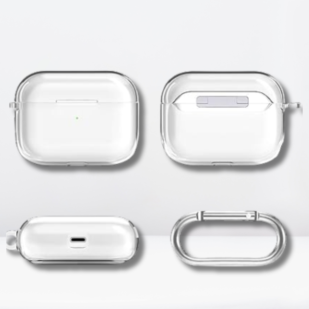 Silicone Transparent Clear AirPod Pro 2 Case Mobile Case by CoverMeUp - Style 2