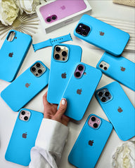 Liquid Silicon iPhone Case - Sky Blue