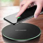 Wave™ QI 10W Fast Charging Wireless Charger Mobile Case by CoverMeUp