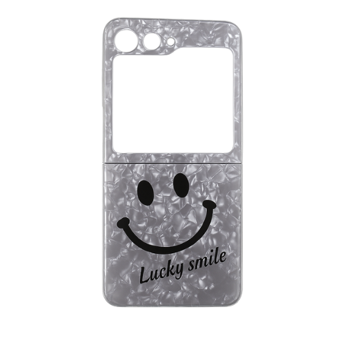 Slim Smiley Marble Pattern Case for Galaxy Z Flip5