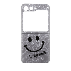 Slim Smiley Marble Pattern Case for Galaxy Z Flip5