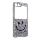 Slim Smiley Marble Pattern Case for Galaxy Z Flip5 Mobile Case by CoverMeUp - Style 2