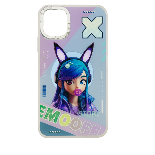 Slim Transparent Hard TPU Anime Girl Phone 11 Case – Emotive Gamer Style