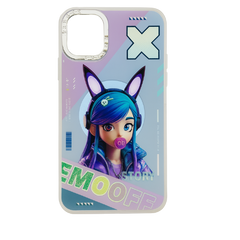 Slim Transparent Hard TPU Anime Girl Phone 11 Case – Emotive Gamer Style