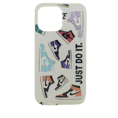Slim Transparent Hard TPU Sneaker Case – “Just Do It” Inspired Design