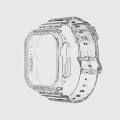 Silicon Transparent Full Watch Case & Strap for Apple iWatch 49mm (Transparent)
