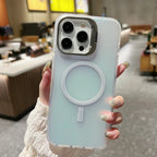 Protective Apple iPhone Back Cover - Gradient Color Magsafe Kickstand Phone Cover for iPhone - Style 3