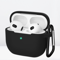 Soft Silicone Full Protective AirPods 3 Case (Black Color)