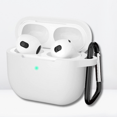 Soft Silicone Full Protective AirPods 3 Case (White Color)