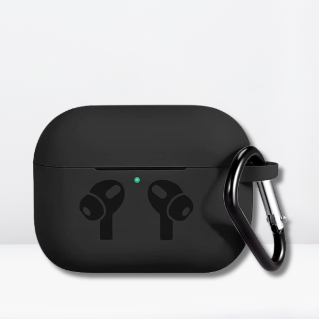 Soft Silicone Full Protective AirPods Pro / Pro 2 Case (Black Color)
