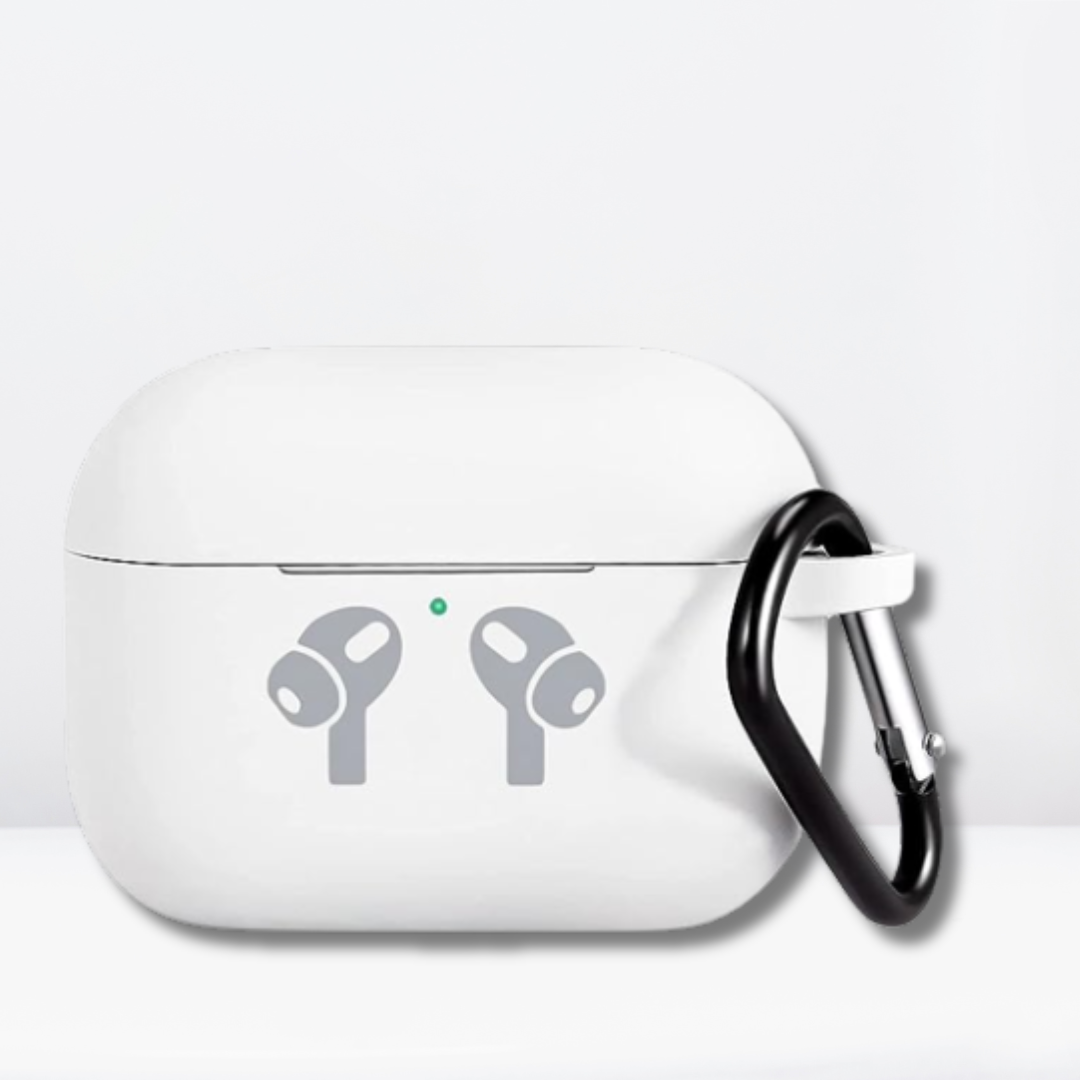 Soft Silicone Full Protective AirPods Pro / Pro 2 Case (White Color)