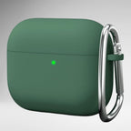 Soft Silicone Full Protective Case Compatible with AirPods 4 (Dark Green) Mobile Case by CoverMeUp