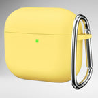 Soft Silicone Full Protective Case Compatible with AirPods 4 (Yellow) Mobile Case by CoverMeUp