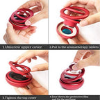 Double Ring Auto Rotating Car Air Freshener Mobile Case by CoverMeUp - Style 15
