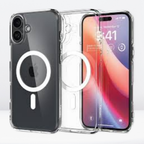 Protective Apple iPhone Back Cover - Spigeon Crystal Clear MagSafe Case for iPhone 16 Series