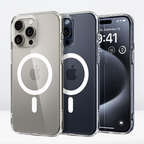 Protective Apple iPhone Back Cover - Spigeon Crystal Clear MagSafe Case for iPhone 16 Series - Style 5