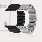 Apple Watch Stretchable Stainless Steel Band [42/44MM] - Silver Mobile Case by CoverMeUp - Style 3