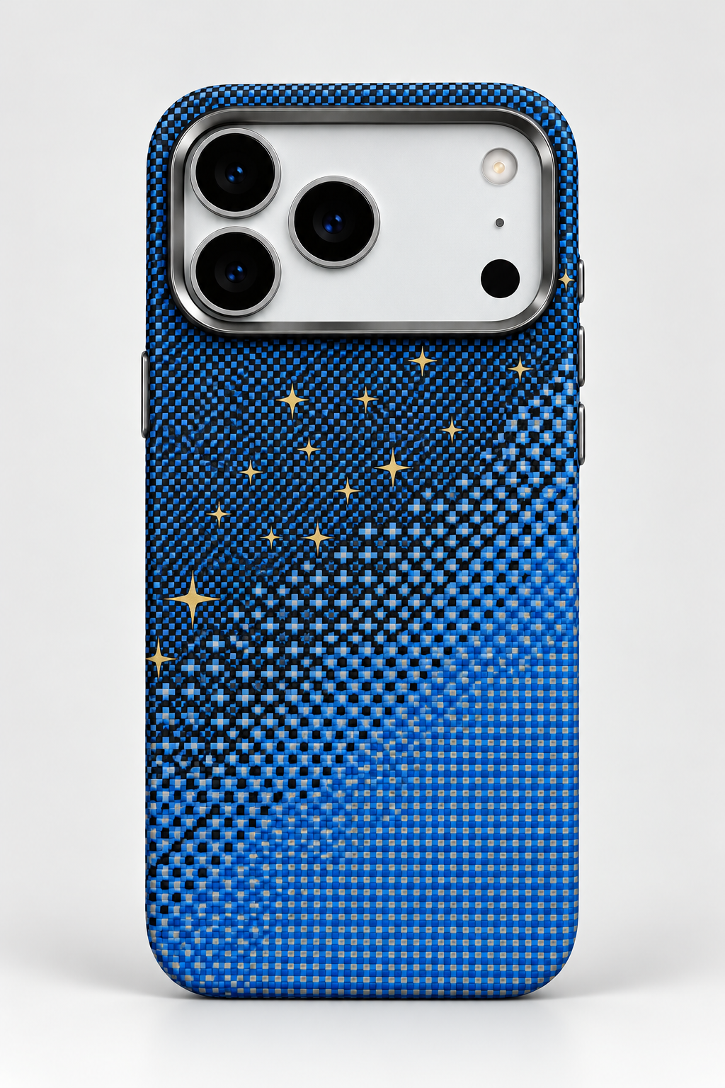 Luxo Pixel Gradient Stars Magsafe Case with Metal Frame