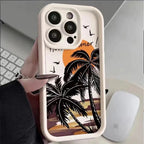 Protective Apple iPhone Back Cover - Silicon Summer Print Case for iPhone - Style 5