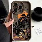 Protective Apple iPhone Back Cover - Silicon Summer Print Case for iPhone - Style 2