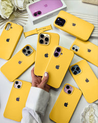 Liquid Silicon iPhone Case - Sunbeam Yellow