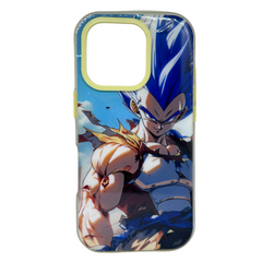 Super Warrior Anime Phone Case – Glossy & Shockproof Cover for iPhone