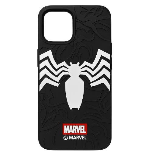 Superhero Embossed Silicone Hard Case for iPhone