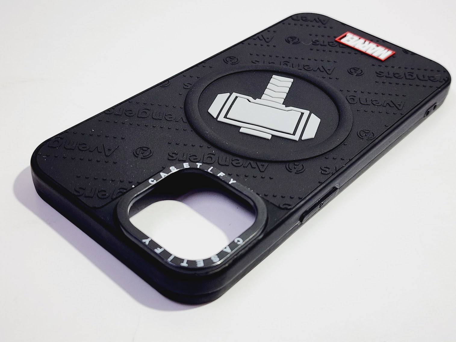 Superhero Embossed Silicone Hard Case for iPhone
