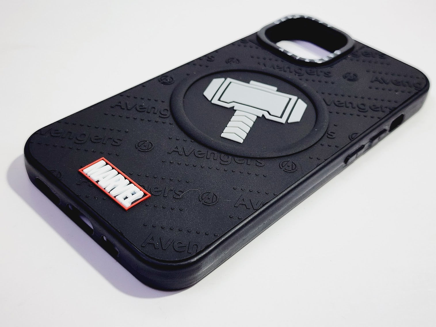 Superhero Embossed Silicone Hard Case for iPhone