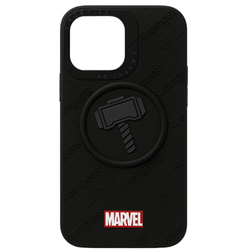 Superhero Embossed Silicone Hard Case for iPhone
