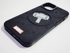 Superhero Embossed Silicone Hard Case for iPhone