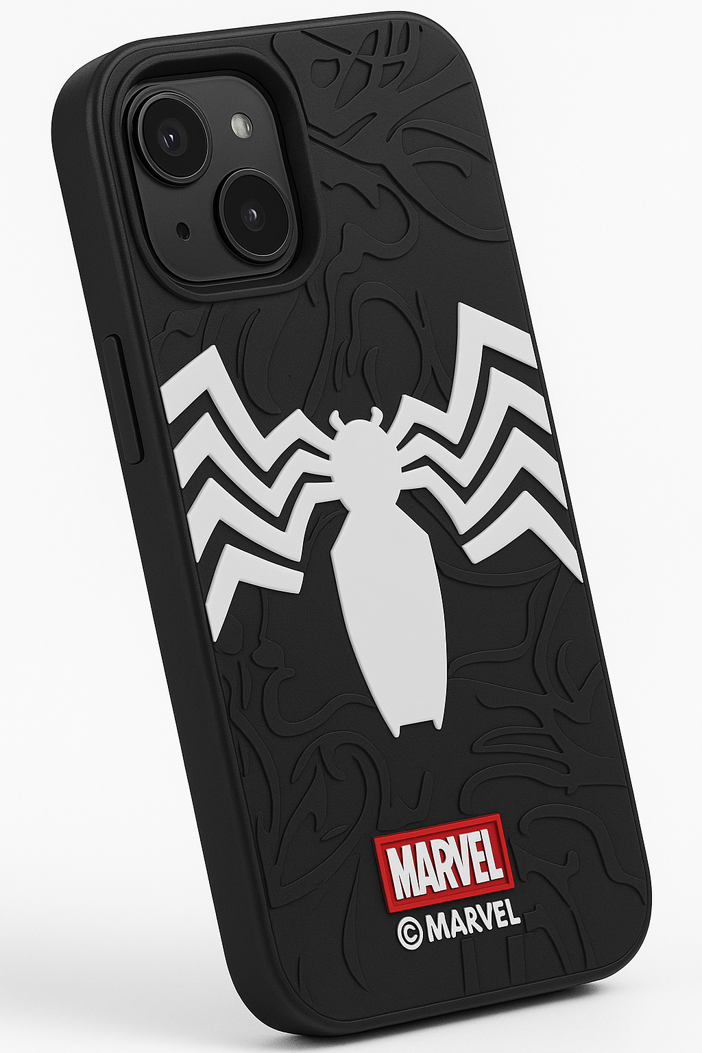 Superhero Embossed Silicone Hard Case for iPhone

