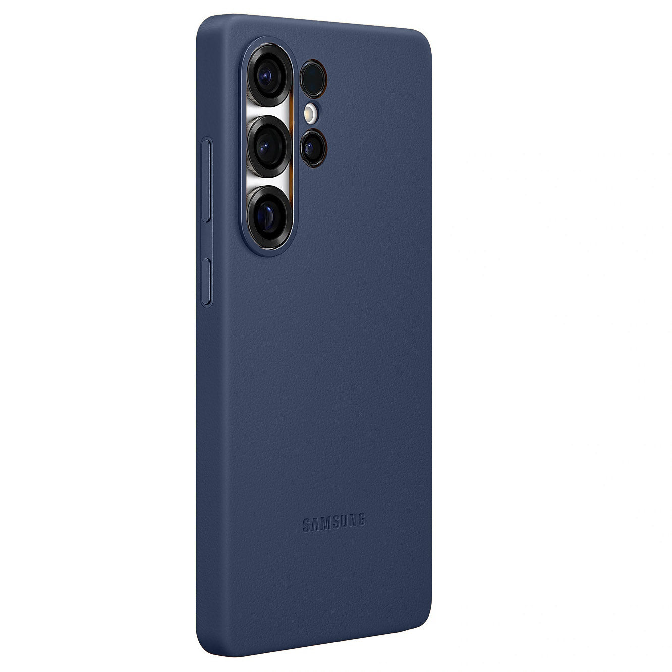 Samsung Galaxy S25 Ultra Leather Back Cover Case -Navy Blue Mobile Case by CoverMeUp - Style 2
