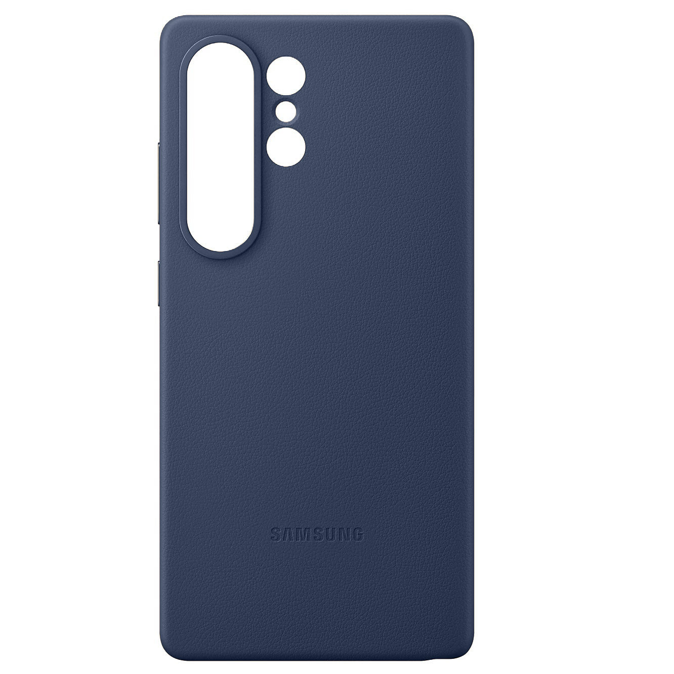 Samsung Galaxy S25 Ultra Leather Back Cover Case -Navy Blue Mobile Case by CoverMeUp - Style 3