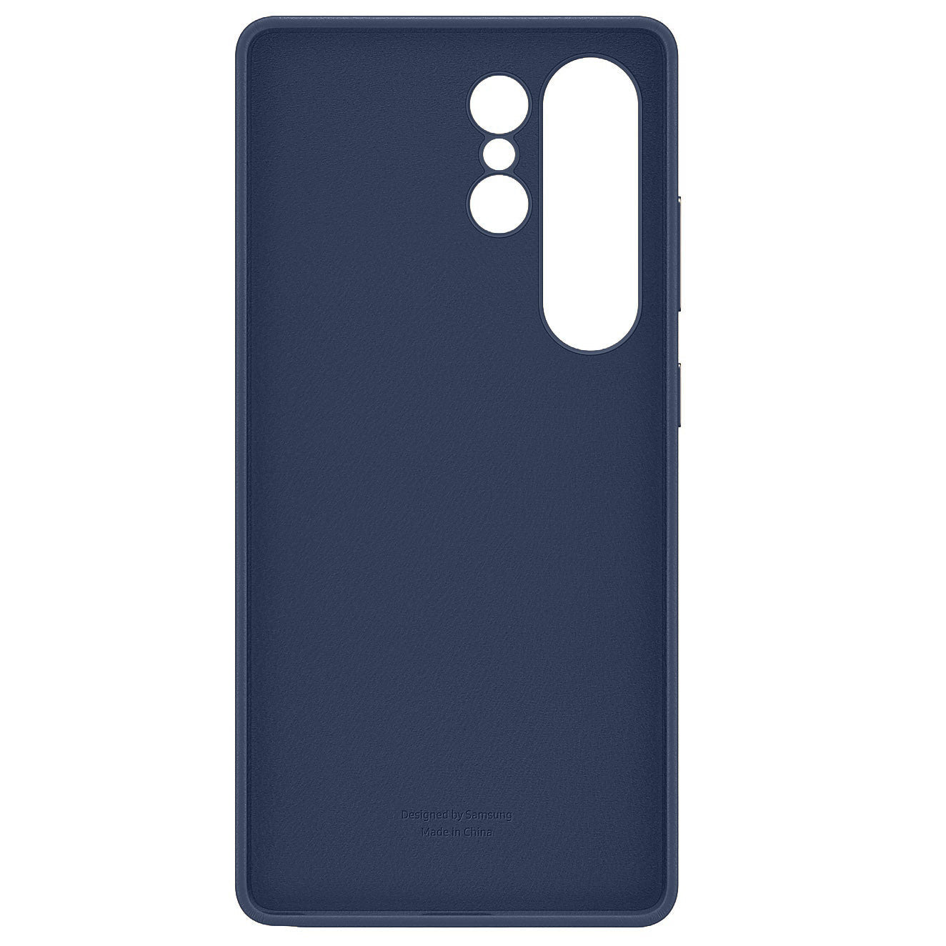 Samsung Galaxy S25 Ultra Leather Back Cover Case -Navy Blue Mobile Case by CoverMeUp - Style 4