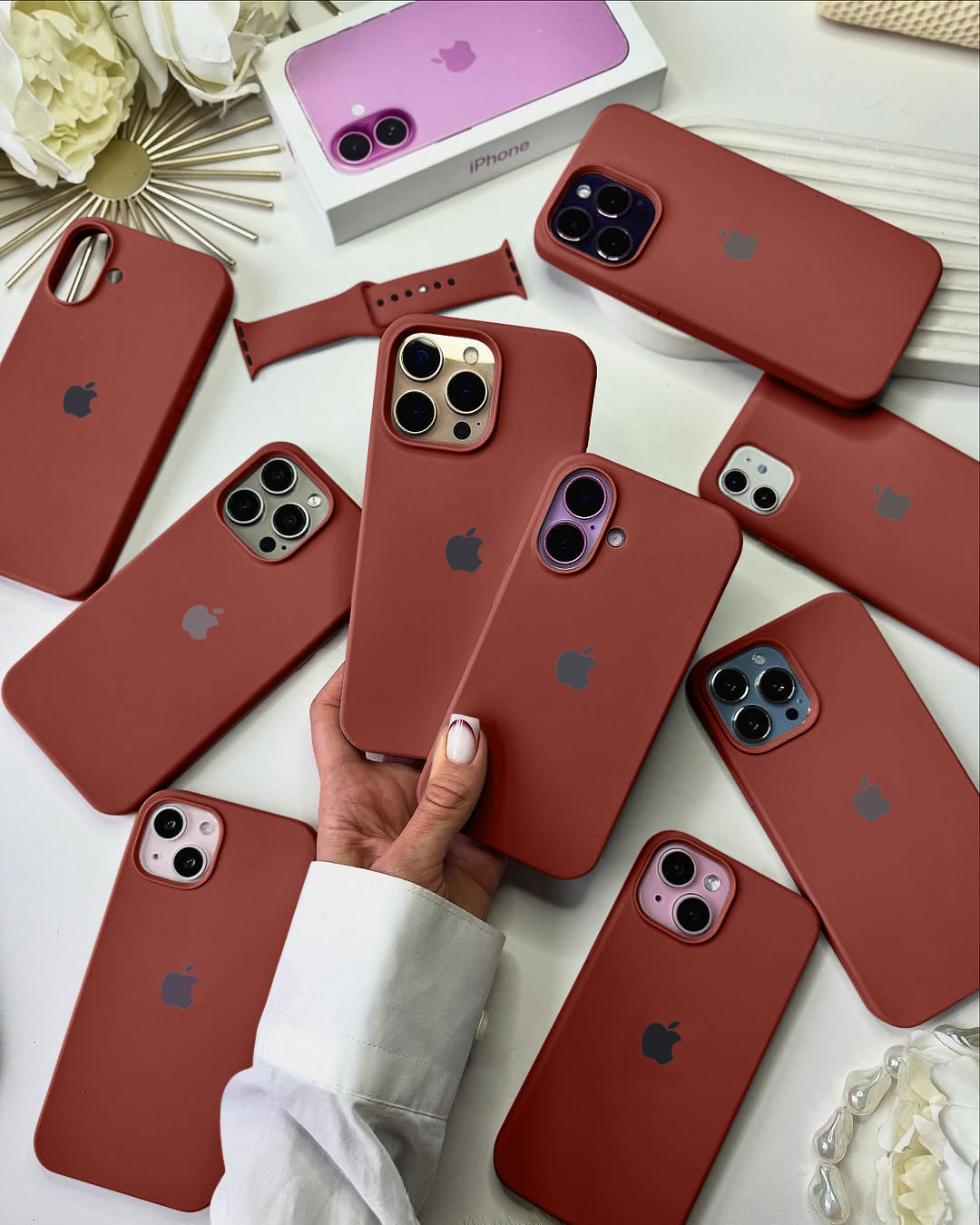 Liquid Silicon iPhone Case - Terracotta