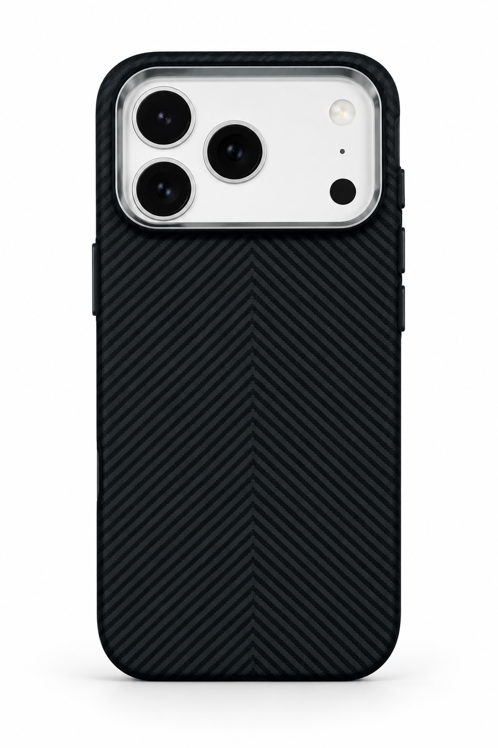 Luxo Carbon Black Chevron Style Magsafe Case